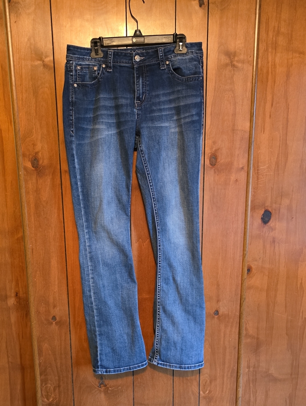 Grace In LA Women's Boot Cut Jeans - Medium Blue Wash